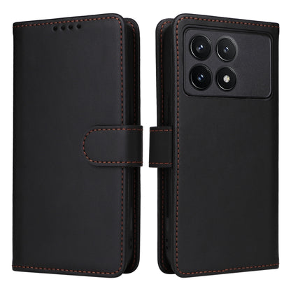 For Xiaomi POCO F6 Pro BETOPNICE BN-005 2 in 1 Detachable Imitate Genuine Leather Phone Case(Black) by BETOPNICE