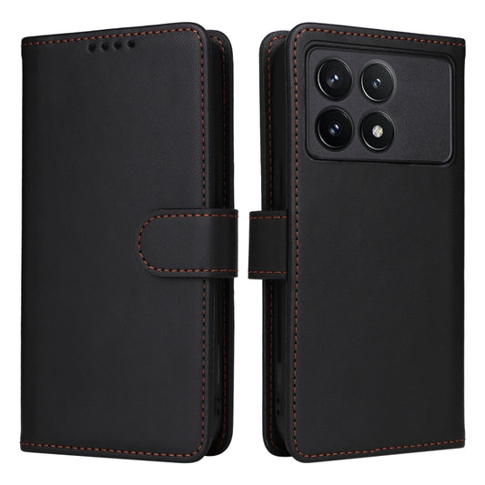 For Xiaomi POCO F6 Pro BETOPNICE BN-005 2 in 1 Detachable Imitate Genuine Leather Phone Case(Black) by BETOPNICE