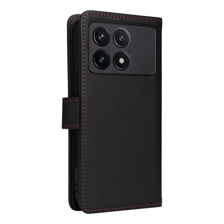 For Xiaomi POCO F6 Pro BETOPNICE BN-005 2 in 1 Detachable Imitate Genuine Leather Phone Case(Black) by BETOPNICE