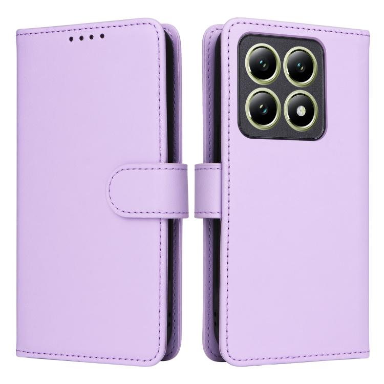 For Xiaomi 14T BETOPNICE BN-005 2 in 1 Detachable Imitate Genuine Leather Phone Case(Light Purple) by BETOPNICE