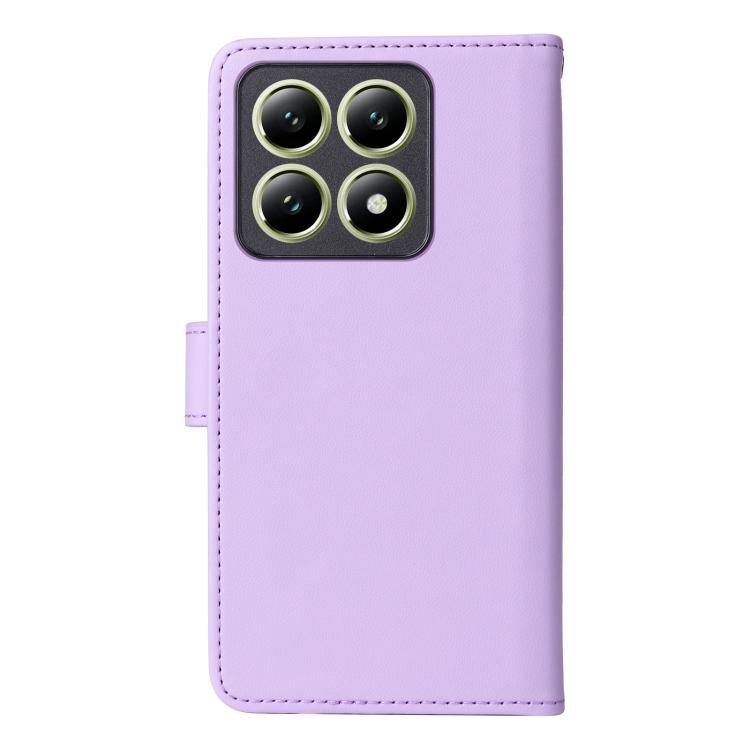 For Xiaomi 14T BETOPNICE BN-005 2 in 1 Detachable Imitate Genuine Leather Phone Case(Light Purple) by BETOPNICE