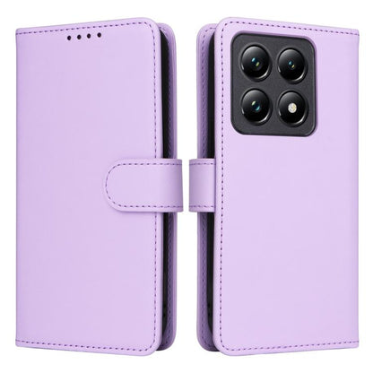 For Xiaomi 14T Pro BETOPNICE BN-005 2 in 1 Detachable Imitate Genuine Leather Phone Case(Light Purple) by BETOPNICE