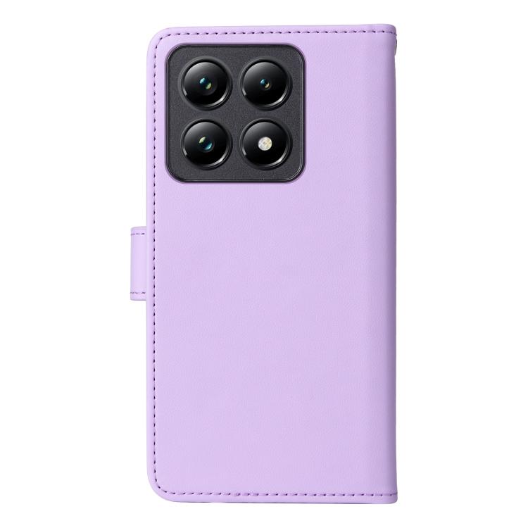 For Xiaomi 14T Pro BETOPNICE BN-005 2 in 1 Detachable Imitate Genuine Leather Phone Case(Light Purple) by BETOPNICE