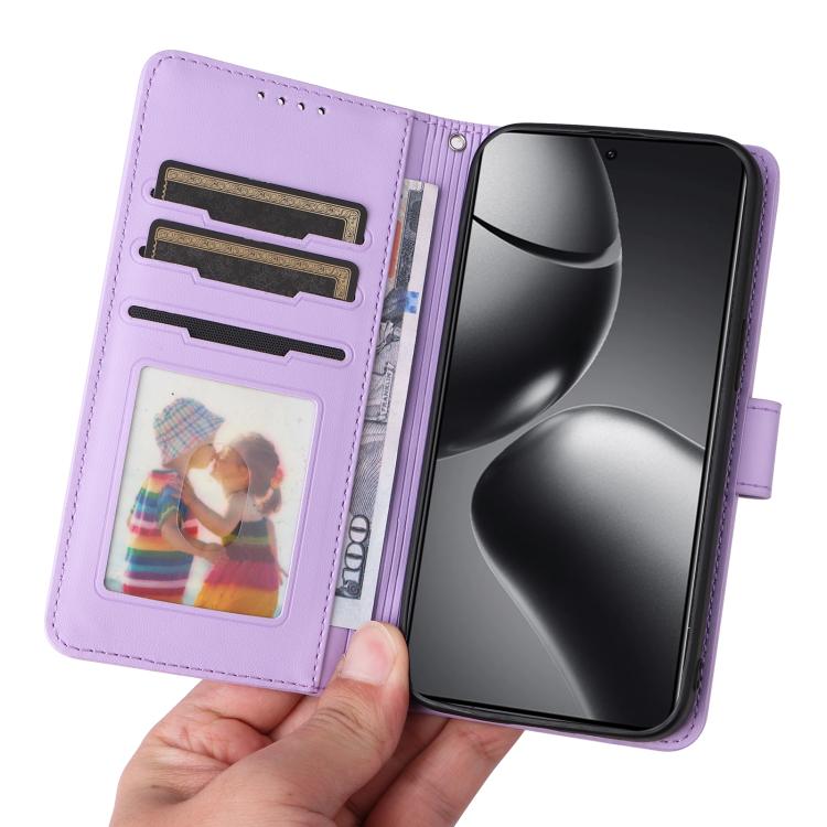 For Xiaomi 14T Pro BETOPNICE BN-005 2 in 1 Detachable Imitate Genuine Leather Phone Case(Light Purple) by BETOPNICE