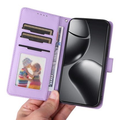 For Xiaomi 14T Pro BETOPNICE BN-005 2 in 1 Detachable Imitate Genuine Leather Phone Case(Light Purple) by BETOPNICE