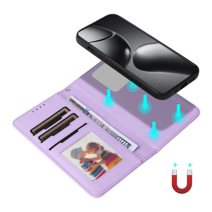 For Xiaomi 14T Pro BETOPNICE BN-005 2 in 1 Detachable Imitate Genuine Leather Phone Case(Light Purple) by BETOPNICE