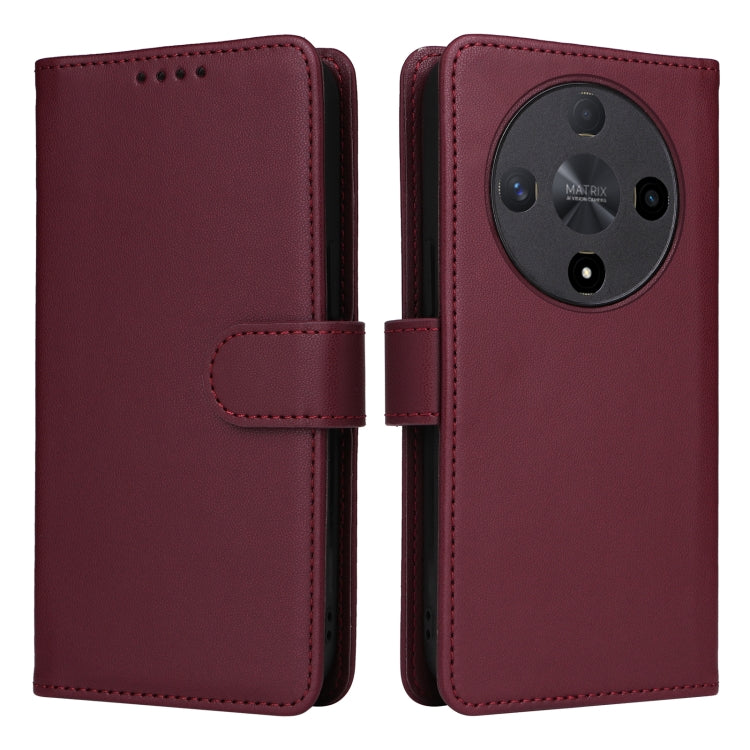 For Honor X9b BETOPNICE BN-005 2 in 1 Detachable Imitate Genuine Leather Phone Case(Wine Red) by BETOPNICE