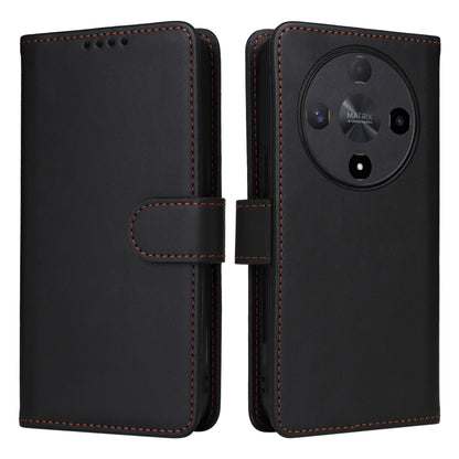 For Honor Magic6 Lite 5G BETOPNICE BN-005 2 in 1 Detachable Imitate Genuine Leather Phone Case(Black) by BETOPNICE