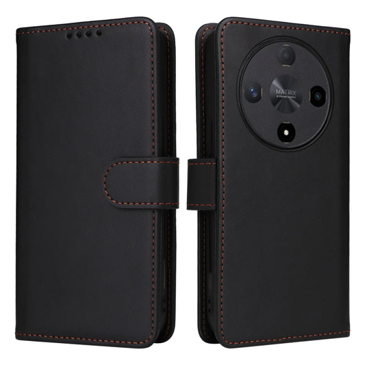 For Honor Magic6 Lite 5G BETOPNICE BN-005 2 in 1 Detachable Imitate Genuine Leather Phone Case(Black) by BETOPNICE