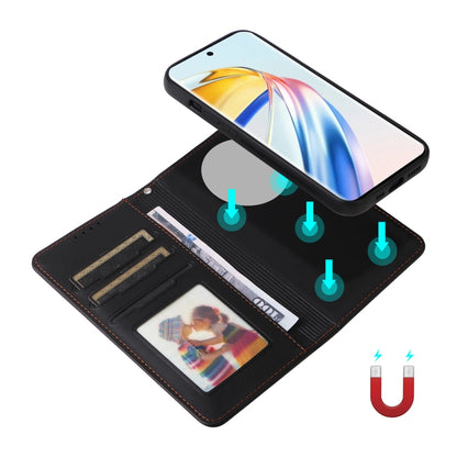 For Honor Magic6 Lite 5G BETOPNICE BN-005 2 in 1 Detachable Imitate Genuine Leather Phone Case(Black) by BETOPNICE