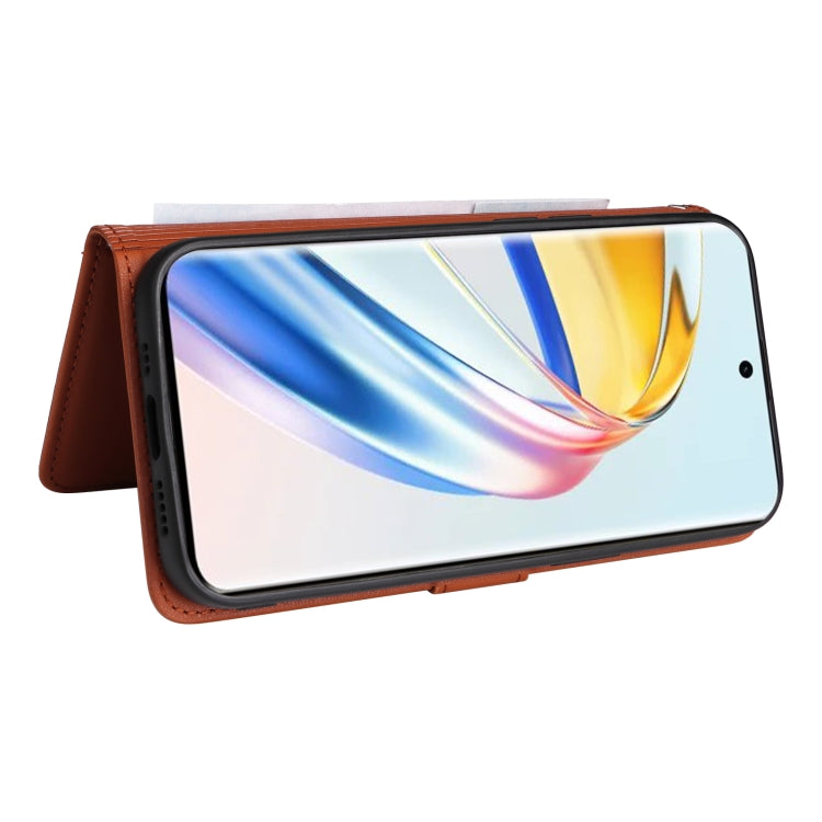 For Honor Magic6 Lite 5G BETOPNICE BN-005 2 in 1 Detachable Imitate Genuine Leather Phone Case(Brown) by BETOPNICE