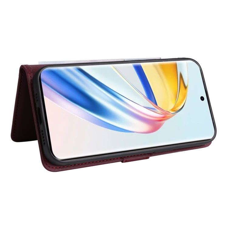 For Honor Magic6 Lite 5G BETOPNICE BN-005 2 in 1 Detachable Imitate Genuine Leather Phone Case(Wine Red) by BETOPNICE