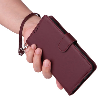 For Honor Magic6 Lite 5G BETOPNICE BN-005 2 in 1 Detachable Imitate Genuine Leather Phone Case(Wine Red) by BETOPNICE