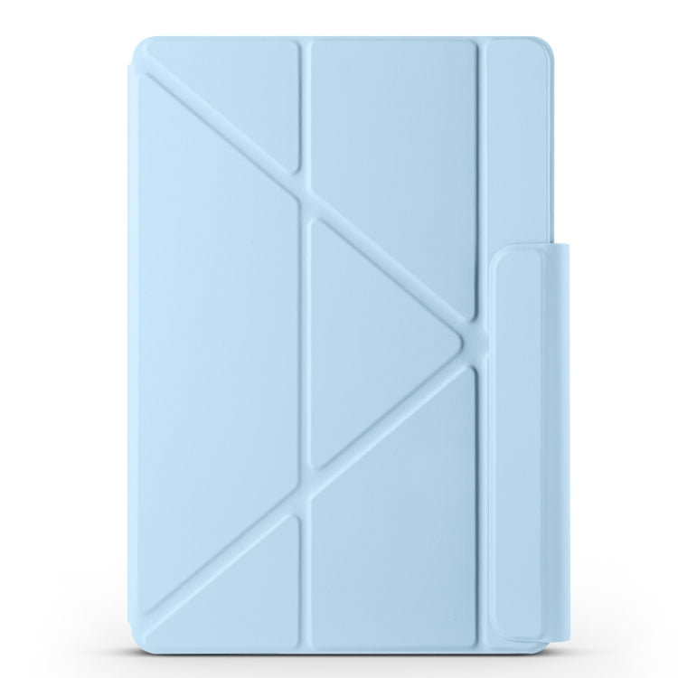 For Huawei MatePad Air 12 2024 Fixed Buckle Magnetic Deformation Leather Tablet Case(Ice Blue) by bashfashion