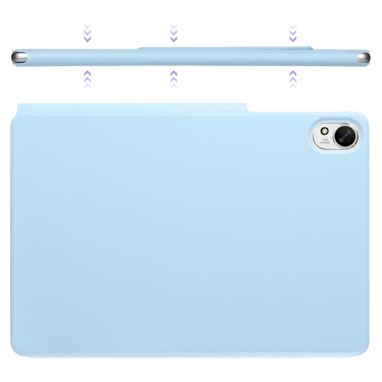 For Huawei MatePad Air 12 2024 Fixed Buckle Magnetic Deformation Leather Tablet Case(Ice Blue) by bashfashion
