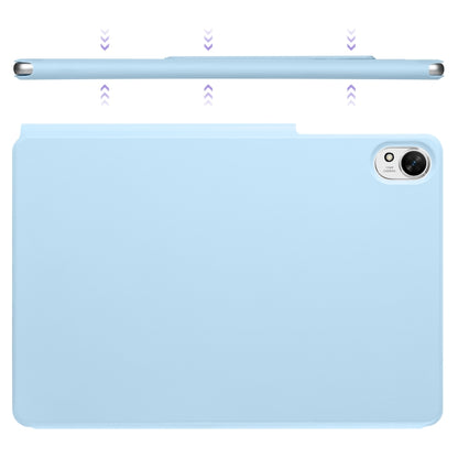 For Huawei MatePad Air 12 2024 Fixed Buckle Magnetic Deformation Leather Tablet Case(Ice Blue) by bashfashion