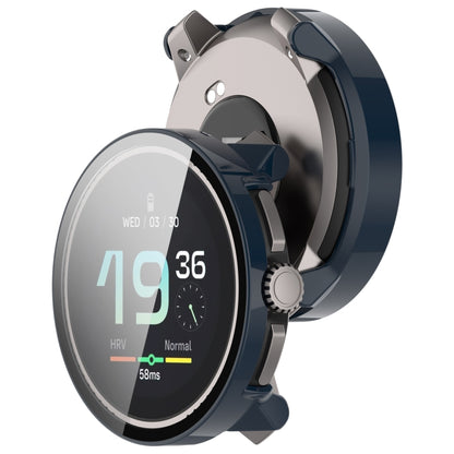 For Suunto Race S PC + Tempered Glass Film Integrated Watch Protective Case(Dark Blue) by bashfashion
