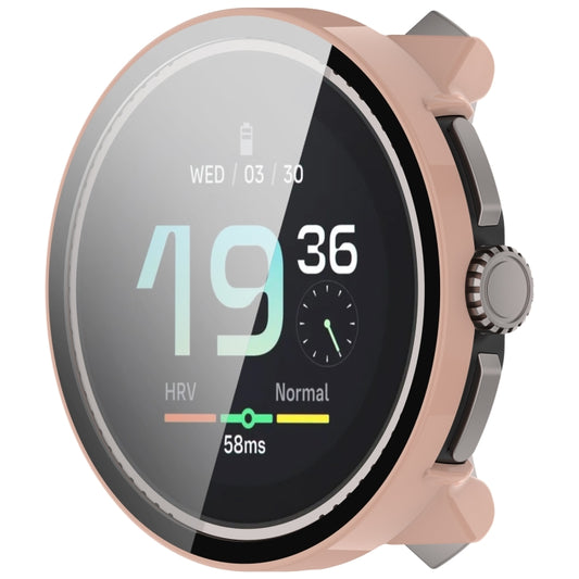 For Suunto Race S PC + Tempered Glass Film Integrated Watch Protective Case(Pink) by bashfashion