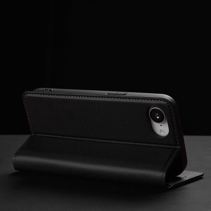 For iPhone 16e LC.IMEEKE L1 Series Frosted Fine Texture PU Phone Case(Black) by LC.IMEEKE