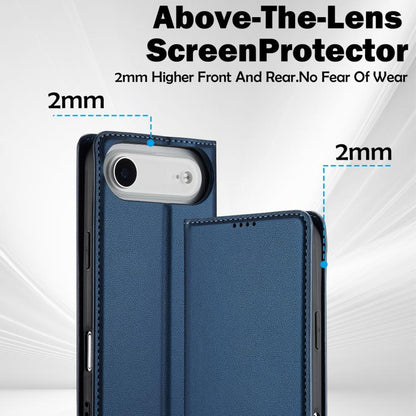 For iPhone Air LC.IMEEKE L1 Series Frosted Fine Texture PU Phone Case(Blue) by LC.IMEEKE