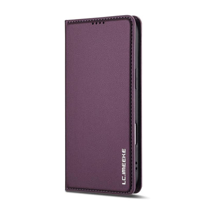 For iPhone Air LC.IMEEKE L1 Series Frosted Fine Texture PU Phone Case(Purple) by LC.IMEEKE