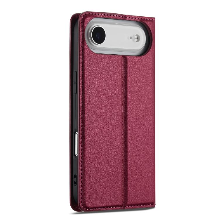 For iPhone Air LC.IMEEKE L1 Series Frosted Fine Texture PU Phone Case(Red) by LC.IMEEKE