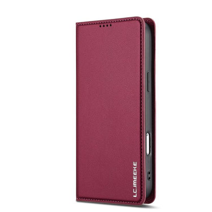 For iPhone 17 Pro LC.IMEEKE L1 Series Frosted Fine Texture PU Phone Case(Red) by LC.IMEEKE