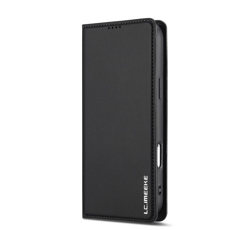 For iPhone 17 Pro Max LC.IMEEKE L1 Series Frosted Fine Texture PU Phone Case(Black) by LC.IMEEKE