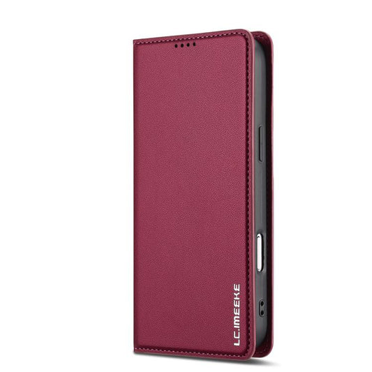 For iPhone 17 Pro Max LC.IMEEKE L1 Series Frosted Fine Texture PU Phone Case(Red) by LC.IMEEKE