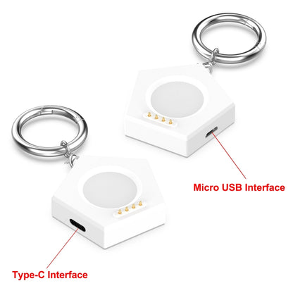 For OnePlus Watch 3 Portable Smart Watch Charger(White) by bashfashion