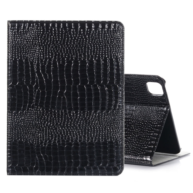 For iPad Pro 11 2025 / 2024 Crocodile Texture Leather Tablet Case(Black)