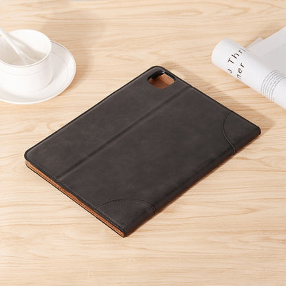 Retro Book Style Leather Tablet Case For iPad Pro 11 2025 / 2024(Black) by bashfashion