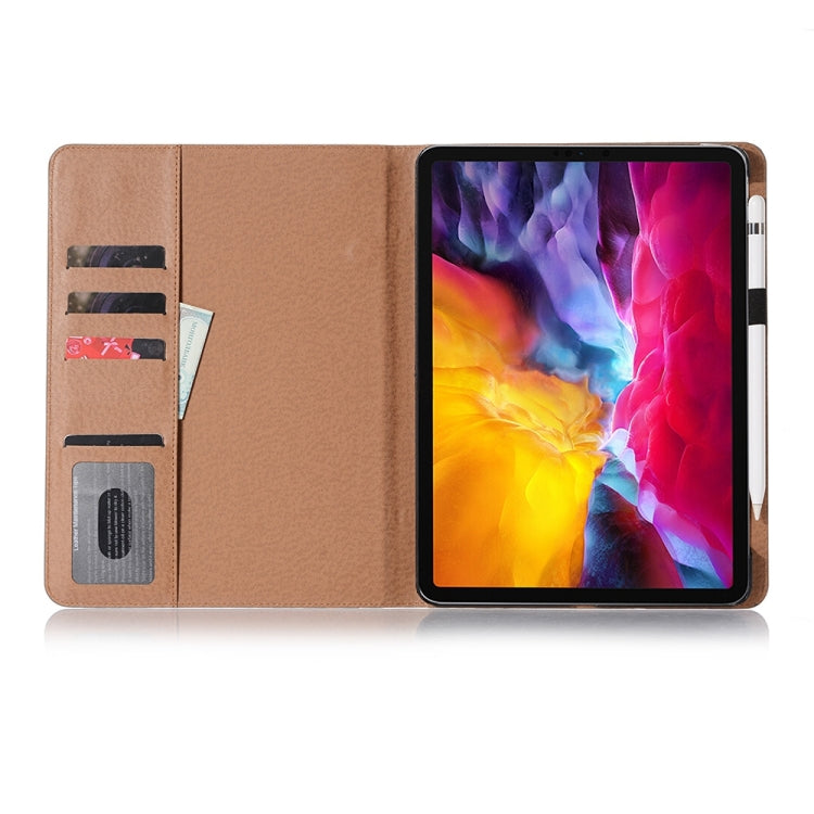 Retro Book Style Leather Tablet Case For iPad Pro 13 2025 / 2024(Brown) by bashfashion