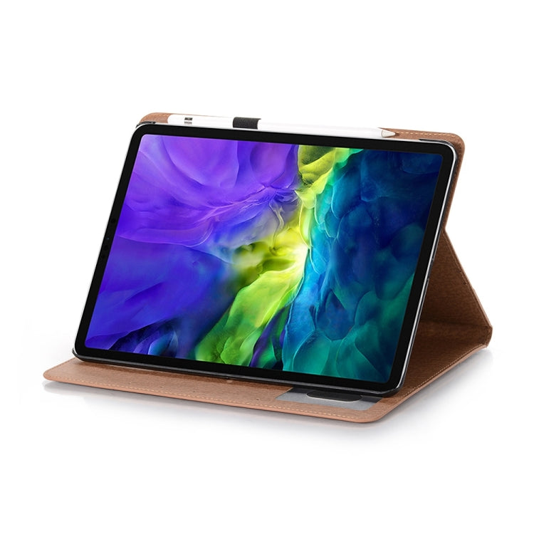 Retro Book Style Leather Tablet Case For iPad Pro 13 2025 / 2024(Brown) by bashfashion