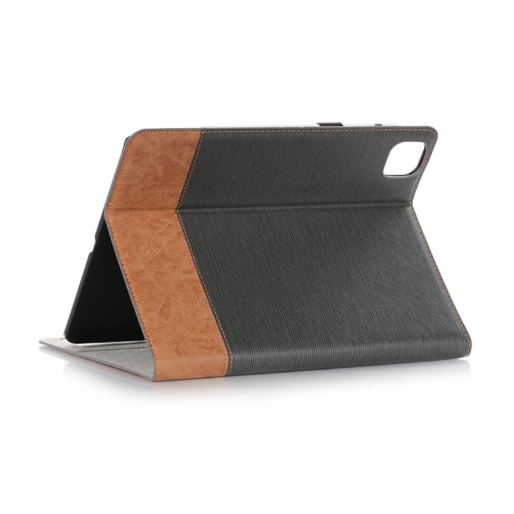 For iPad Pro 11 2025 / 2024 Cross Texture Stitching Leather Tablet Case(Dark Grey) by bashfashion
