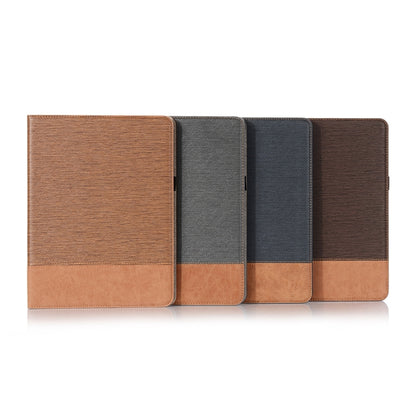 For iPad Pro 11 2025 / 2024 Cross Texture Stitching Leather Tablet Case(Light Brown) by bashfashion