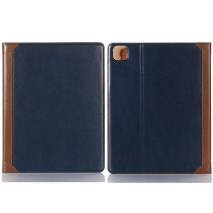 For iPad Pro 13 2025 / 2024 Book Style Stitching Leather Tablet Case(Blue) by bashfashion