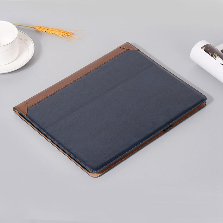For iPad Pro 13 2025 / 2024 Book Style Stitching Leather Tablet Case(Blue) by bashfashion