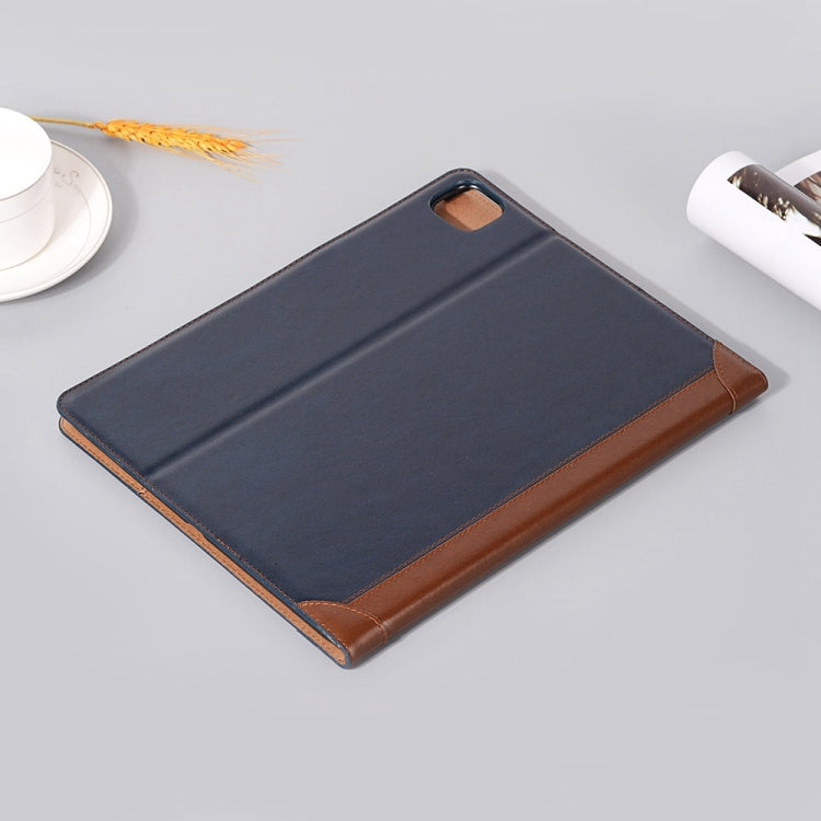 For iPad Pro 13 2025 / 2024 Book Style Stitching Leather Tablet Case(Blue) by bashfashion