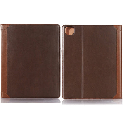 For iPad Pro 11 2025 / 2024 Book Style Stitching Leather Tablet Case(Coffee) by bashfashion