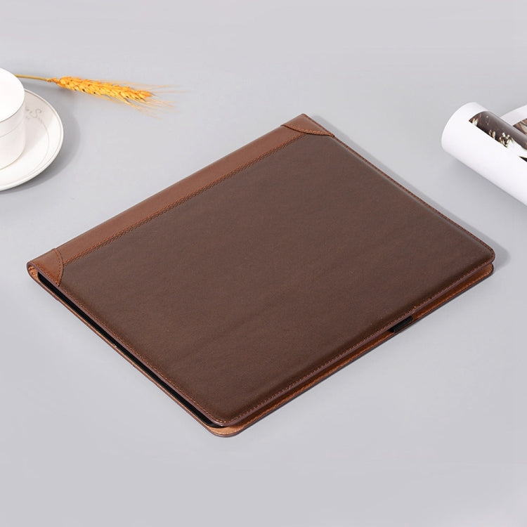 For iPad Pro 11 2025 / 2024 Book Style Stitching Leather Tablet Case(Coffee) by bashfashion