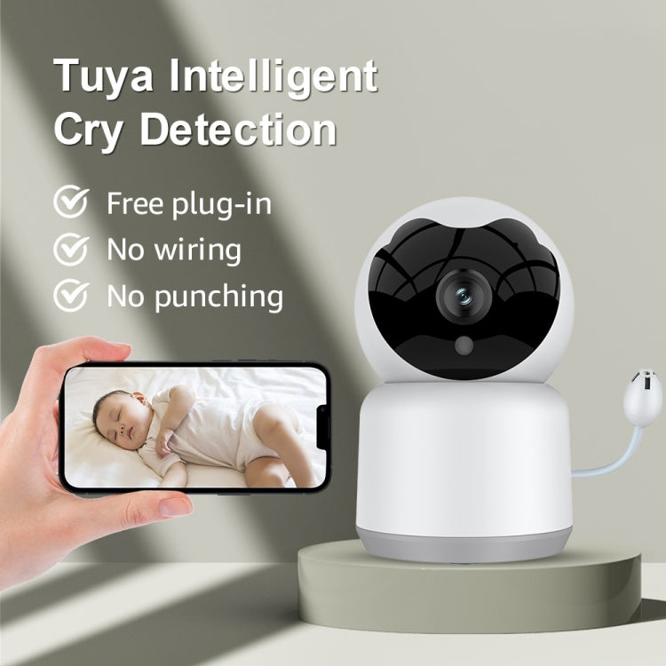 YT51 1920x1080 Home Baby Wireless Camera, with Temperature and Humidity Sensor EU Plug(White) by bashfashion