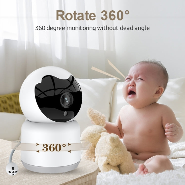 YT51 1920x1080 Home Baby Wireless Camera, with Temperature and Humidity Sensor EU Plug(White) by bashfashion
