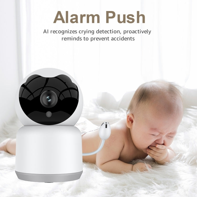 YT51 1920x1080 Home Baby Wireless Camera, with Temperature and Humidity Sensor EU Plug(White) by bashfashion