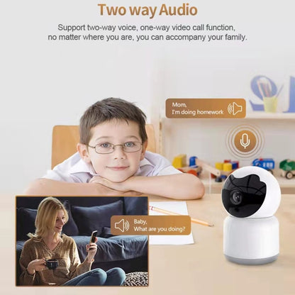 YT51 1920x1080 Home Baby Wireless Camera, without Temperature and Humidity Sensor EU Plug(White) by bashfashion