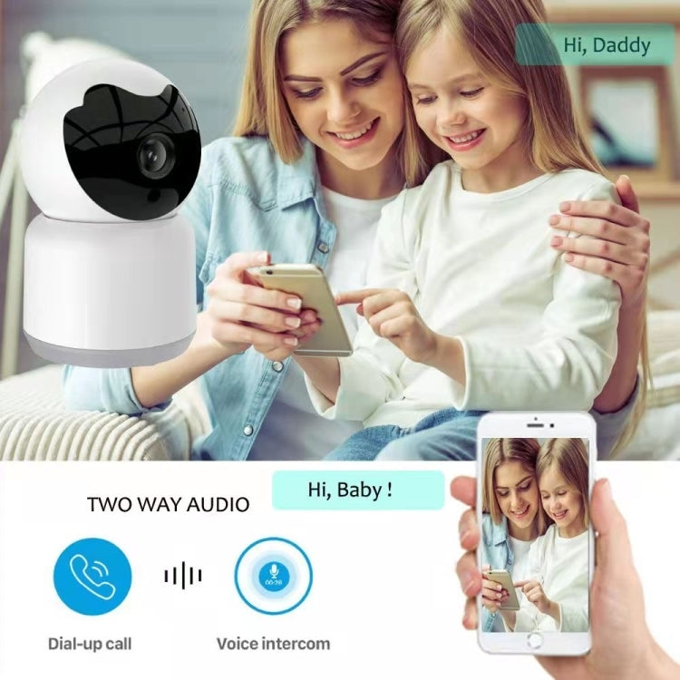 YT51 1920x1080 Home Baby Wireless Camera, without Temperature and Humidity Sensor UK Plug(White) by bashfashion