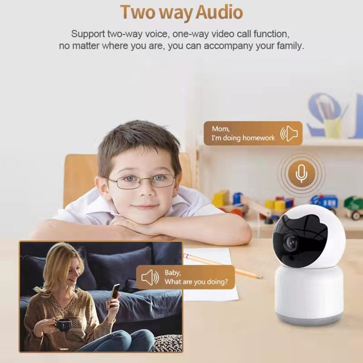YT51 1920x1080 Home Baby Wireless Camera, without Temperature and Humidity Sensor UK Plug(White) by bashfashion