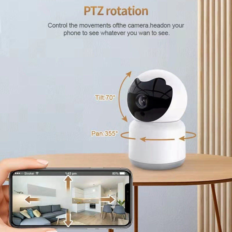 YT51 1920x1080 Home Baby Wireless Camera, without Temperature and Humidity Sensor UK Plug(White) by bashfashion