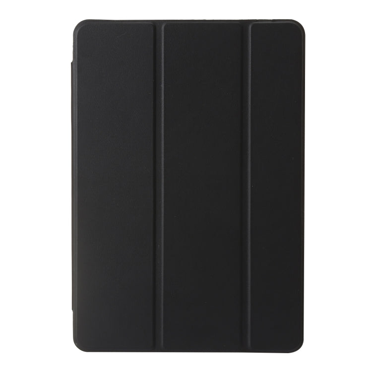 For Huawei Matepad SE 11 2024 Clear Acrylic 3-Fold Leather Tablet Case(Black) by bashfashion