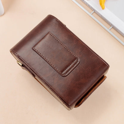 For FUJIFILM X100VI Full Body Leather Camera Case Bag with Strap(Brown) by bashfashion